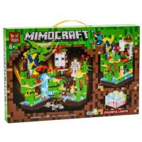 Mimocraft Minecraft Colorful Lights konstrukturu 330 detal LED işıqlı